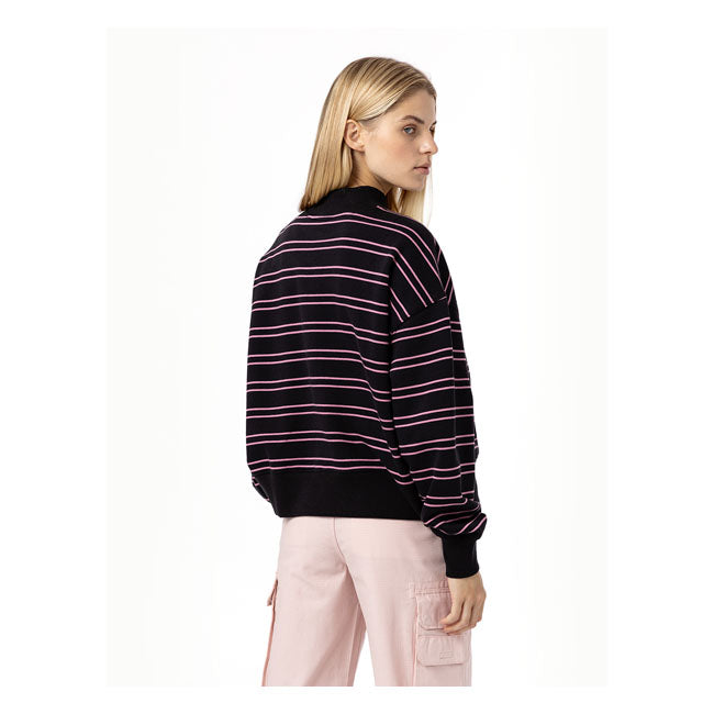 Dickies Westover Stripe Ladies Sweatshirt Black