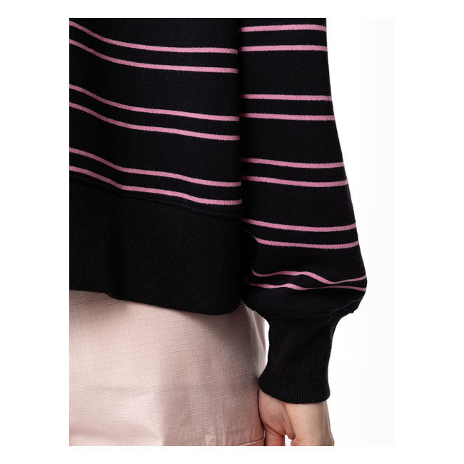 Dickies Westover Stripe Ladies Sweatshirt Black