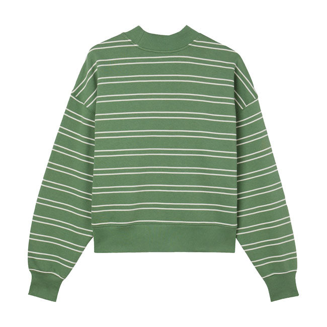 Dickies Westover Stripe Ladies Sweatshirt Dark Ivy