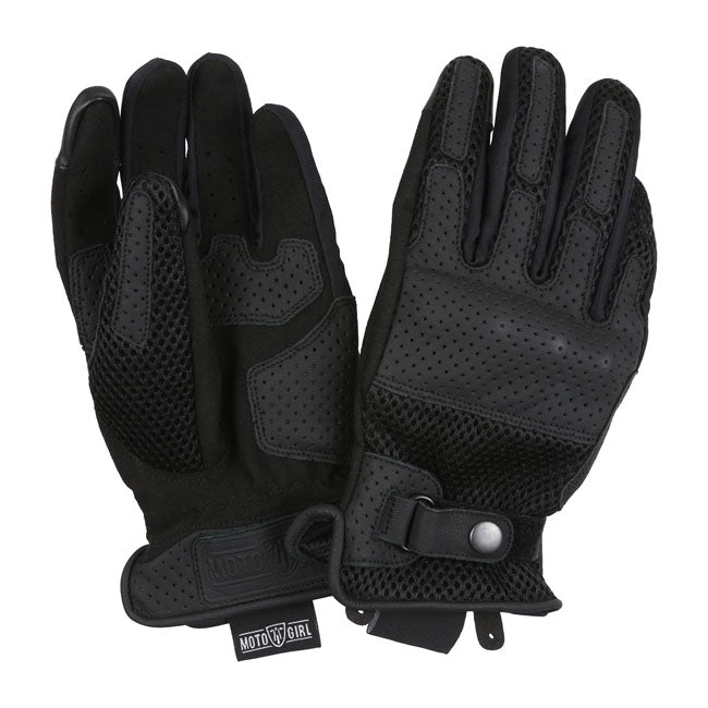 Motogirl Summer Gloves Black