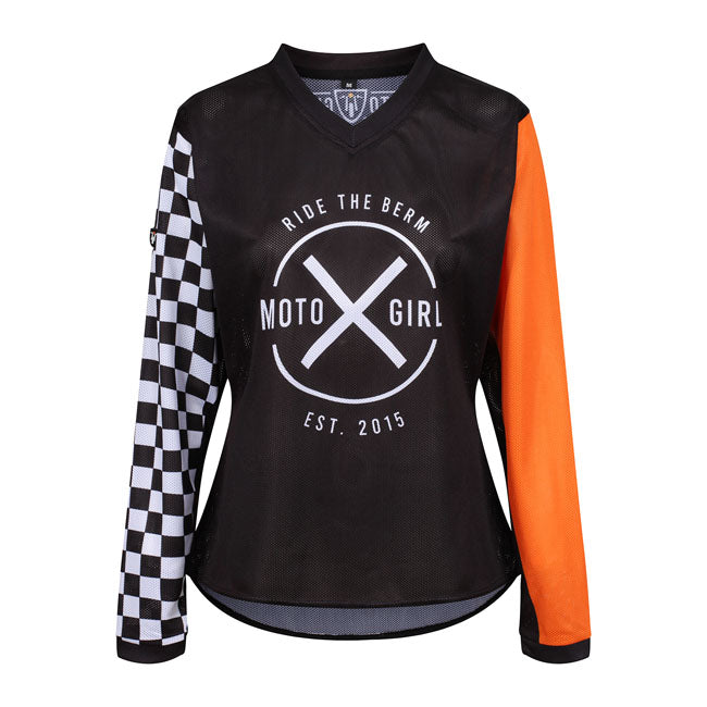 Motogirl Motoxgirl Jersey Black / Orange