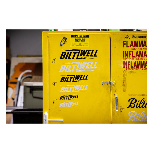 Biltwell Bolt Sticker White