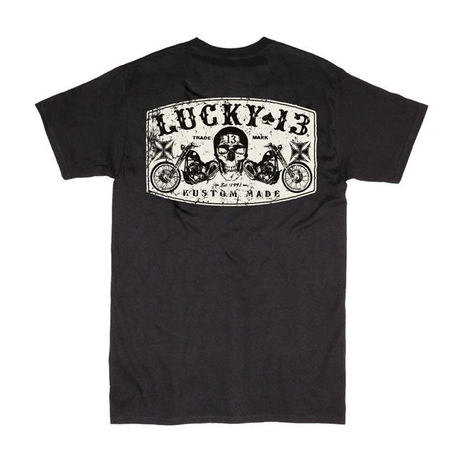 Lucky 13 Dual Chopper T-Shirt Black