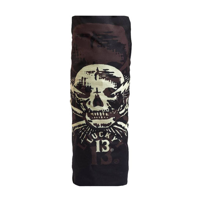 Lucky 13 Skull Tunnel Black - FREE UK Shipping, FREE 365 Day Returns | Moto Central