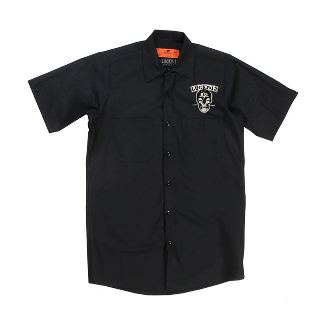 Lucky 13 Dual Chopper Workshirt Black - FREE UK Shipping, FREE 365 Day Returns | Moto Central