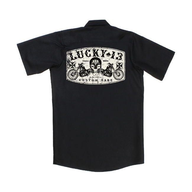 Lucky 13 Dual Chopper Workshirt Black  - FREE UK Delivery - Moto Central