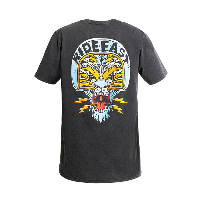 John Doe Lion T-Shirt Fade Out Black