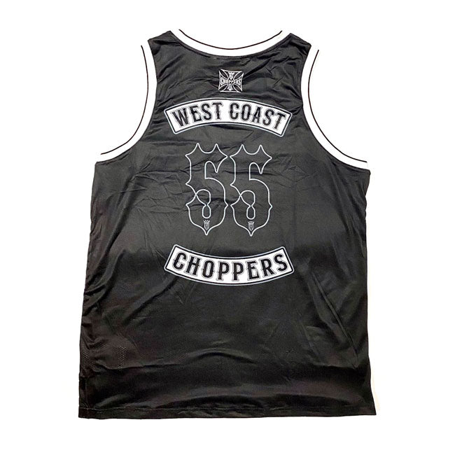 West Coast Choppers 55 Basket Game Jersey Black - FREE UK Shipping, FREE 365 Day Returns | Moto Central