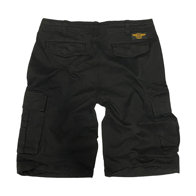 West Coast Choppers CFL Cargo Shorts Vintage Vintage Black - FREE UK Shipping, FREE 365 Day Returns | Moto Central