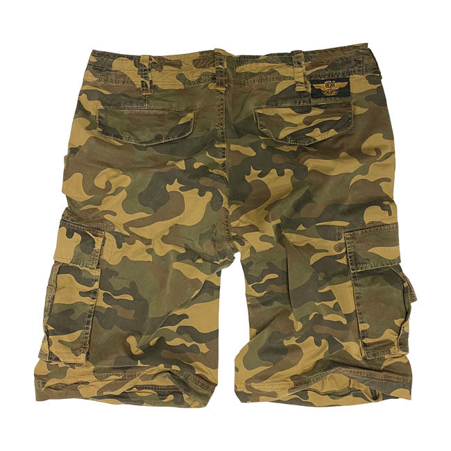 West Coast Choppers CFL Cargo Shorts Vintage Vintage Camo - FREE UK Shipping, FREE 365 Day Returns | Moto Central