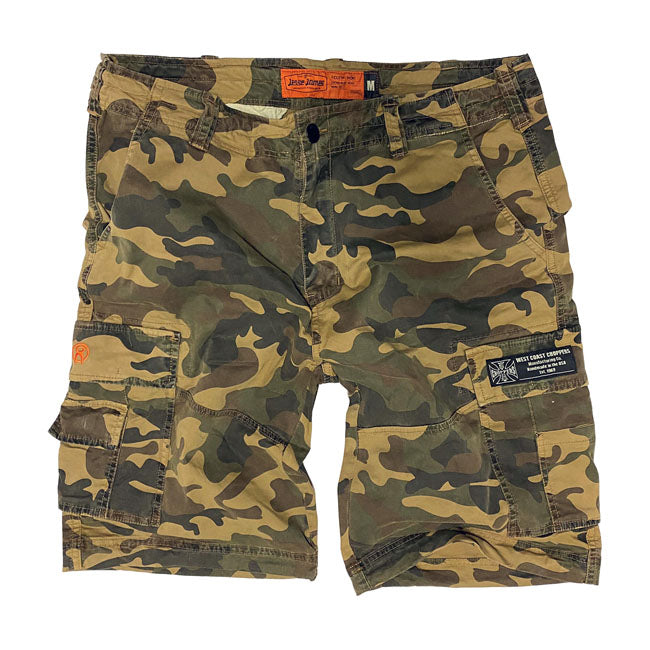 West Coast Choppers CFL Cargo Shorts Vintage Vintage Camo - FREE UK Shipping, FREE 365 Day Returns | Moto Central