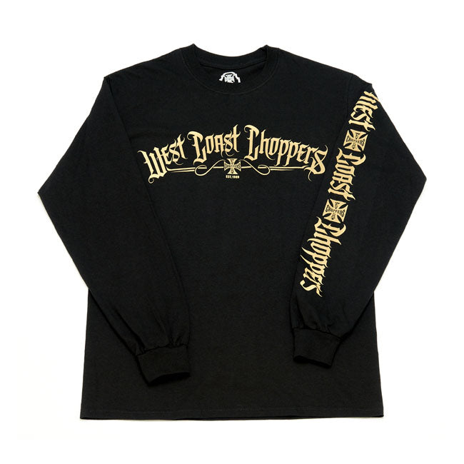 West Coast Choppers Gothique Long Sleeves T-Shirt Black