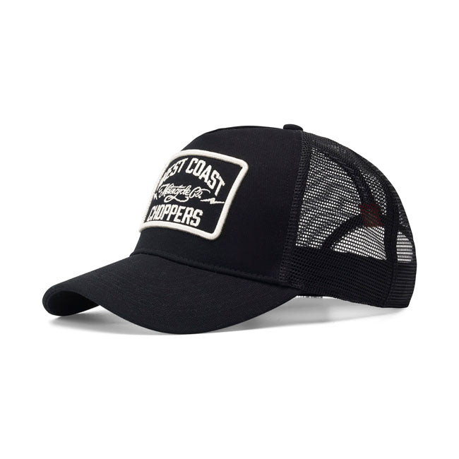 West Coast Choppers Motorcycle Co. 5-Panel Trucker Cap Black