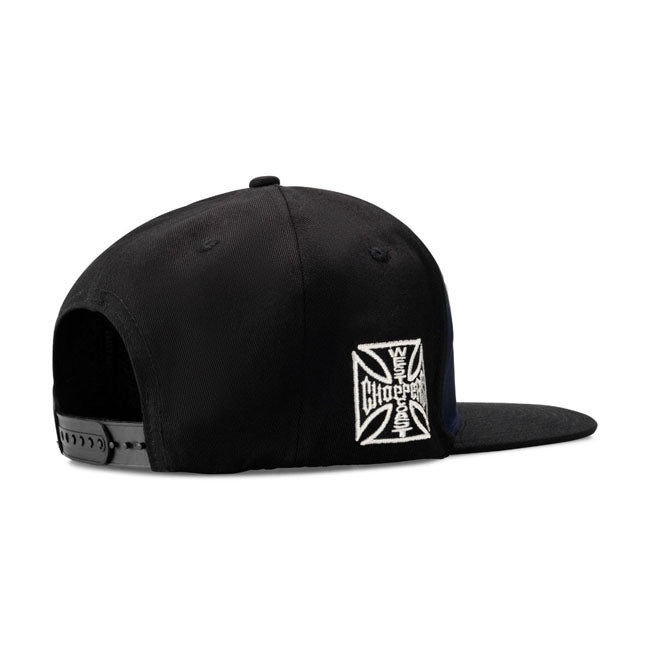 West Coast Choppers OG Flatbill Cap Navy / Black - FREE UK Shipping, FREE 365 Day Returns | Moto Central