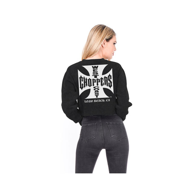 West Coast Choppers OG Crop Ladies Sweatshirt Black