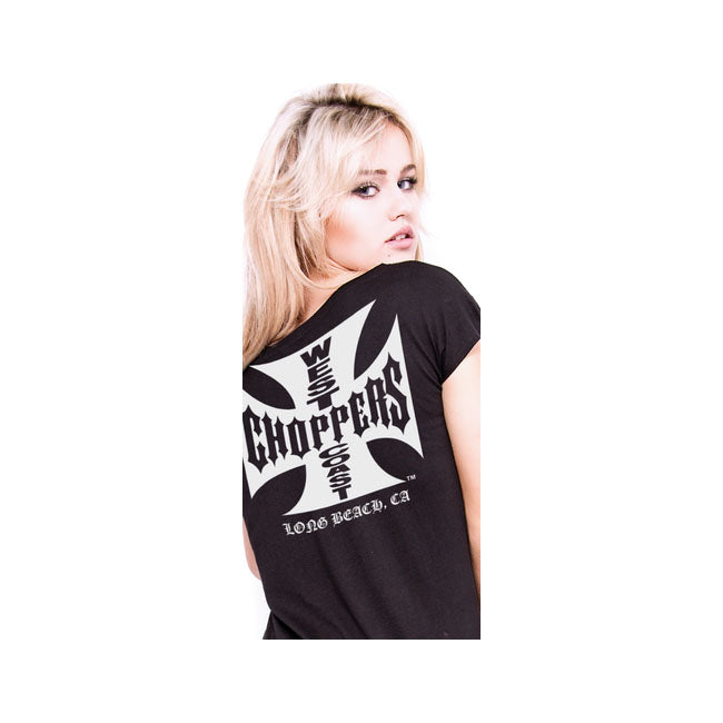 West Coast Choppers Callisto Ladies T-Shirt Black - FREE UK Shipping, FREE 365 Day Returns | Moto Central