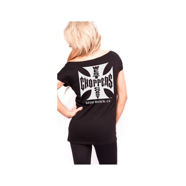 West Coast Choppers Callisto Ladies T-Shirt Black - FREE UK Shipping, FREE 365 Day Returns | Moto Central