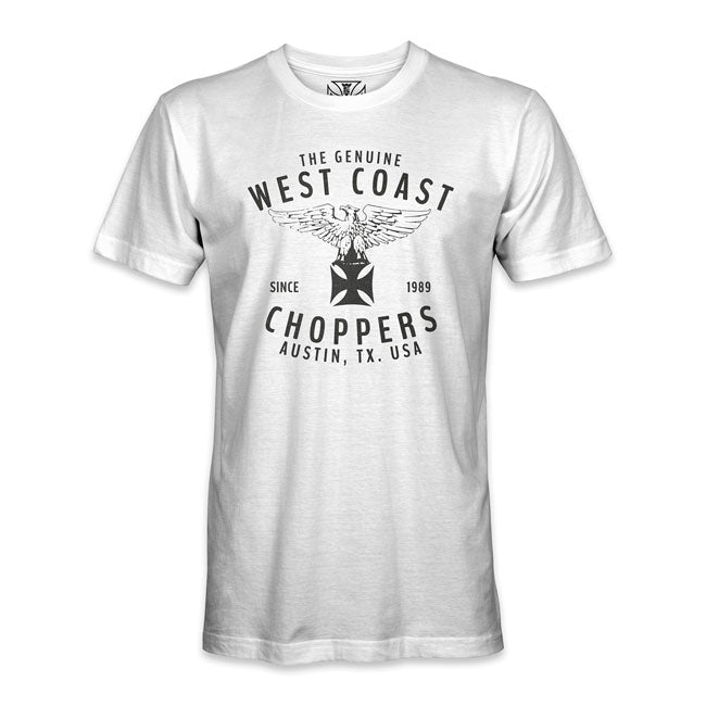 West Coast Choppers Eagle Cotton T-Shirt White