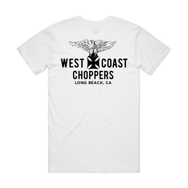 West Coast Choppers Eagle T-Shirt White - FREE UK Shipping, FREE 365 Day Returns | Moto Central