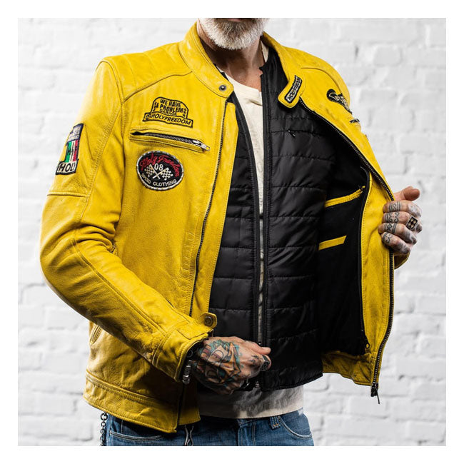 Holy Freedom Zero Evo Jacket Yellow - FREE UK Shipping, FREE 365 Day Returns | Moto Central