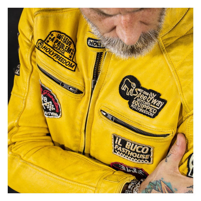 Holy Freedom Zero Evo Jacket Yellow - FREE UK Shipping, FREE 365 Day Returns | Moto Central