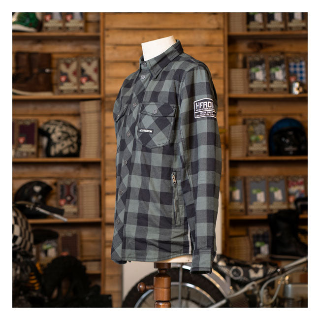 Holy Freedom Lumberjack Motorshirt Grey  - FREE UK Delivery - Moto Central