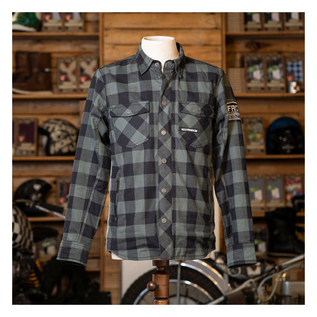 Holy Freedom Lumberjack Motorshirt Grey