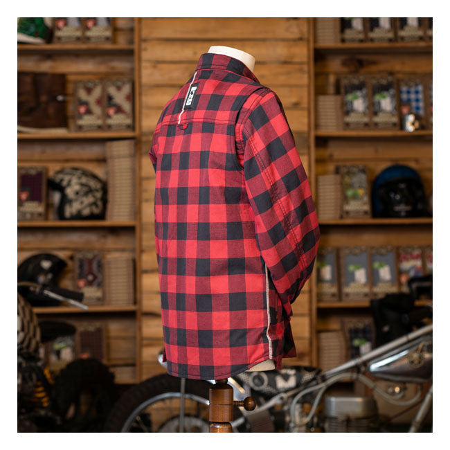 Holy Freedom Lumberjack Motorshirt Red  - FREE UK Delivery - Moto Central