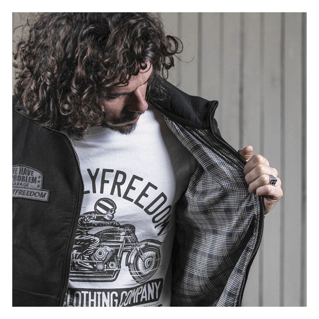 Holy Freedom Leather Windstop Sweatshirt Black / Grey