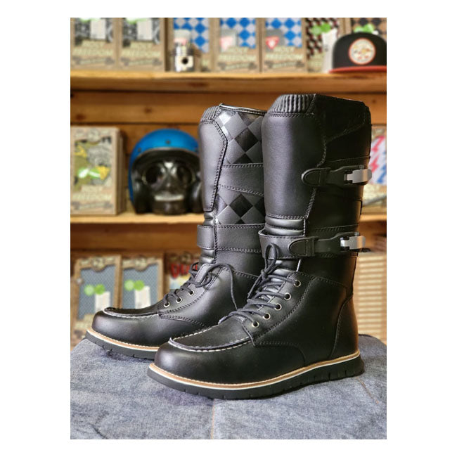 Holy Freedom Night Hawk High Boots Black