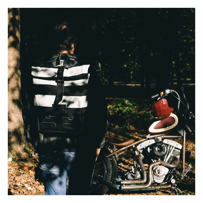 Holy Freedom Backpack Striped Black / White