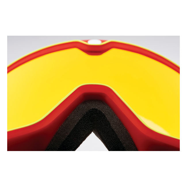 100% Barstow Goggle Death Spray Mirror Red Lens