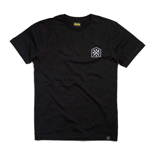 Bike Shed 384-386 Roundel T-Shirt Black - FREE UK Shipping, FREE 365 Day Returns | Moto Central