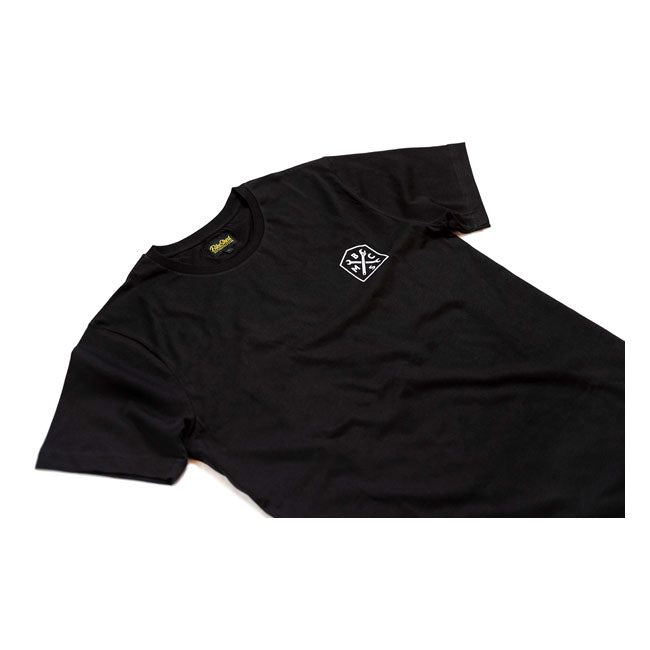 Bike Shed 384-386 Roundel T-Shirt Black - FREE UK Shipping, FREE 365 Day Returns | Moto Central