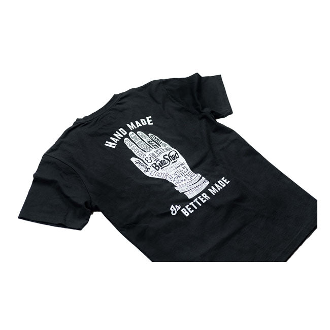 Bike Shed Handmade T-Shirt Black / White - FREE UK Shipping, FREE 365 Day Returns | Moto Central