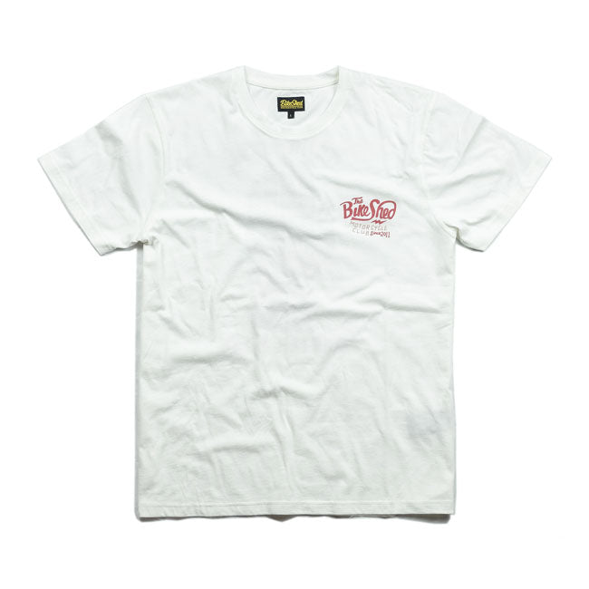 Bike Shed Handmade T-Shirt Creme / Oxblood