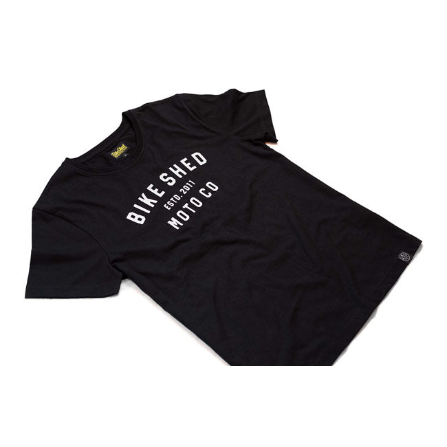 Bike Shed Moto Co. Ladies T-Shirt Black - FREE UK Shipping, FREE 365 Day Returns | Moto Central