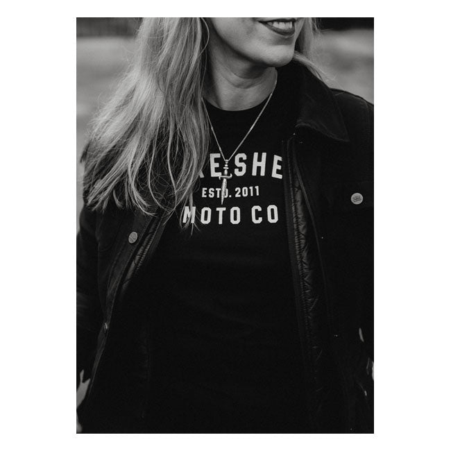 Bike Shed Moto Co. Ladies T-Shirt Black - FREE UK Shipping, FREE 365 Day Returns | Moto Central