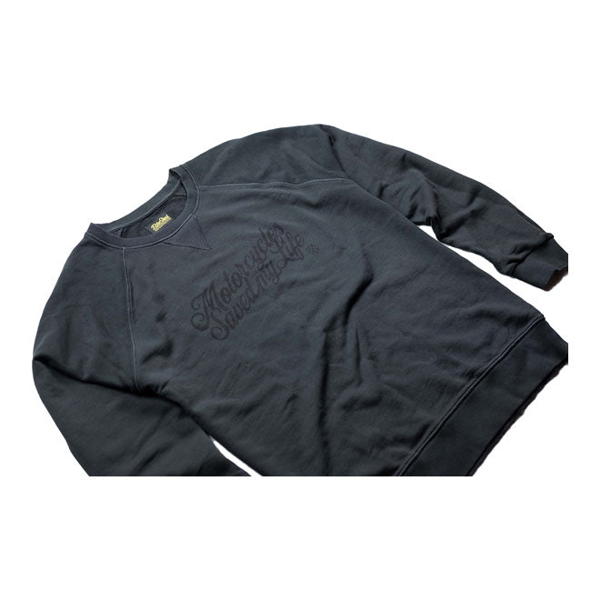 Bike Shed MSML Raglan Sweatshirt Black - FREE UK Shipping, FREE 365 Day Returns | Moto Central