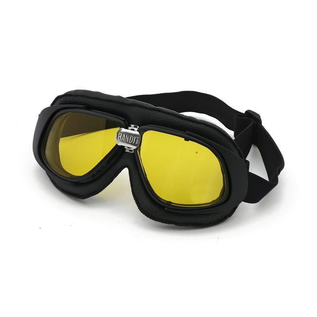 Bandit Classic Goggles Yellow Lens / Replica Black Leather