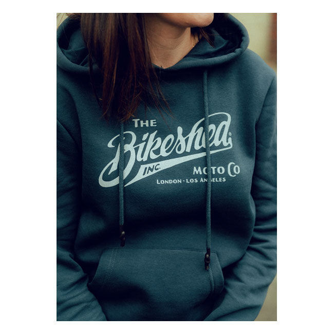 Bike Shed Overhead Hoodie Navy - FREE UK Shipping, FREE 365 Day Returns | Moto Central