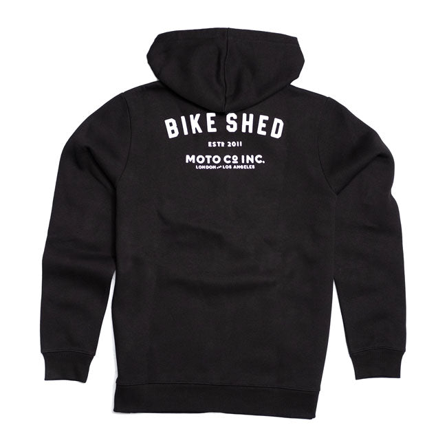 Bike Shed ESTD Hoodie Black - FREE UK Shipping, FREE 365 Day Returns | Moto Central