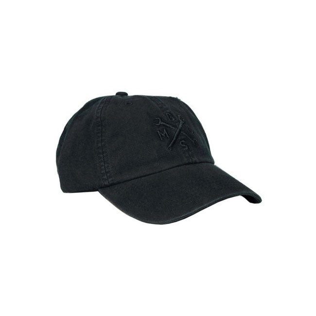 Bike Shed Washed Cap Black / Black