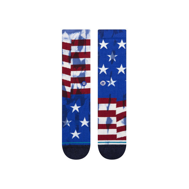 Stance The Banner Socks Navy  - FREE UK Delivery - Moto Central