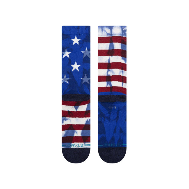 Stance The Banner Socks Navy  - FREE UK Delivery - Moto Central