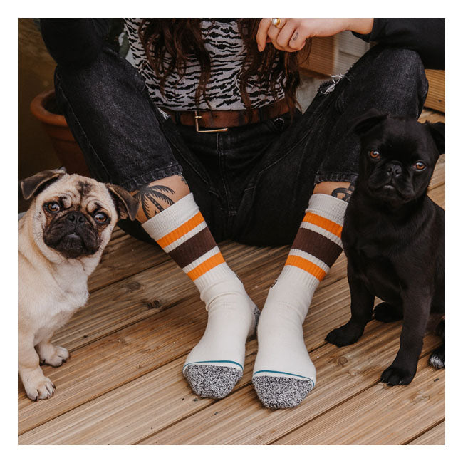 Stance Boyd St. Socks Off White  - FREE UK Delivery - Moto Central