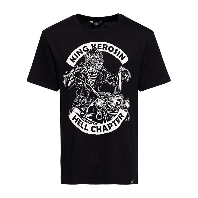 King Kerosin Classic Fpt T-Shirt Black - FREE UK Shipping, FREE 365 Day Returns | Moto Central