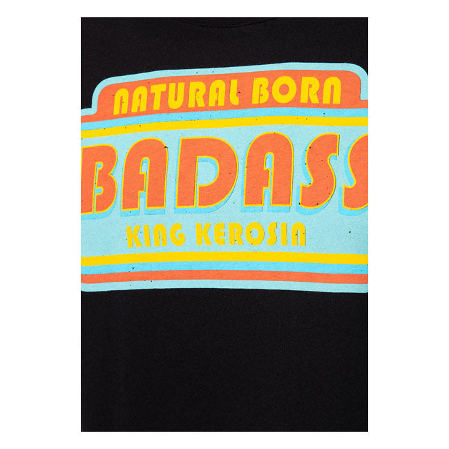 King Kerosin Natural Born T-Shirt Black - FREE UK Shipping, FREE 365 Day Returns | Moto Central