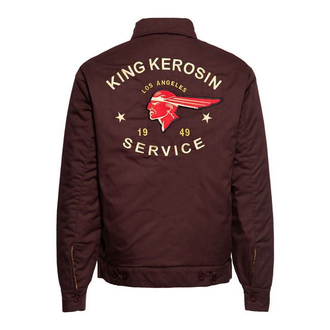 King Kerosin 1949 Service Worker Jacket Dark Brown