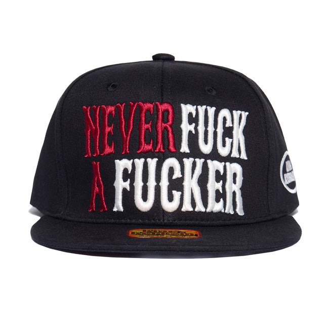 King Kerosin Never F**k A F**ker Snapback Cap - FREE UK Shipping, FREE 365 Day Returns | Moto Central